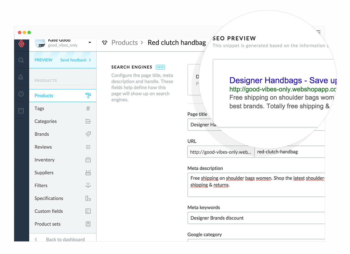 Webshop software