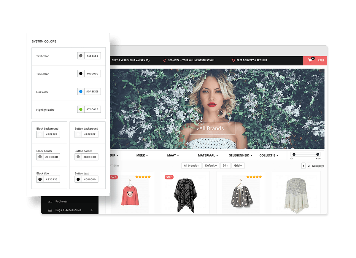 Webshop design