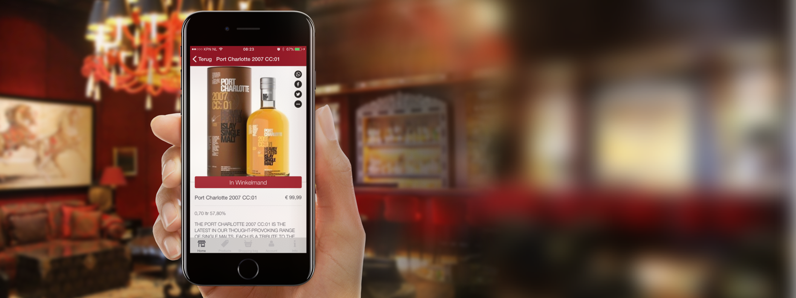 Whiskysite.nl - "Via een app bieden we onze klanten mobiel bestelgemak"