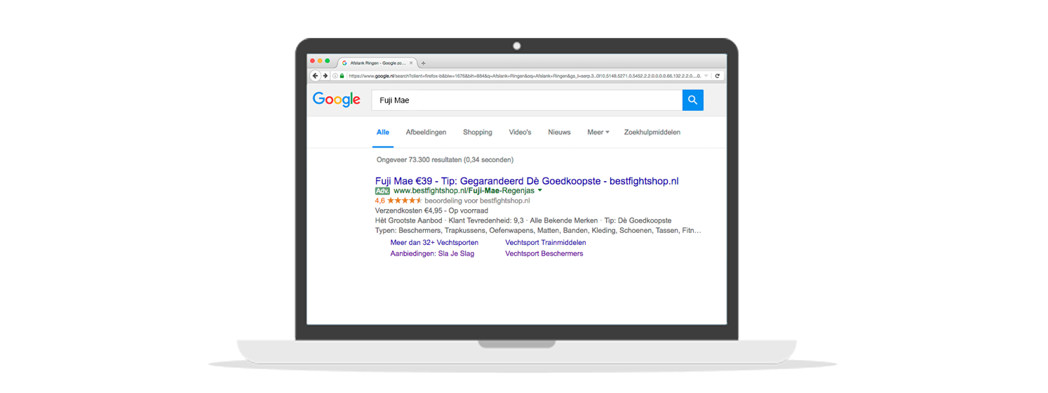 2850% rendement op AdWords campagnes - BestFightshop