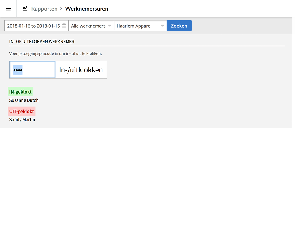 Prestaties van personeel