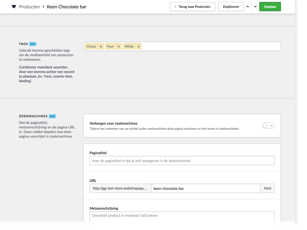 seo optimalisatie