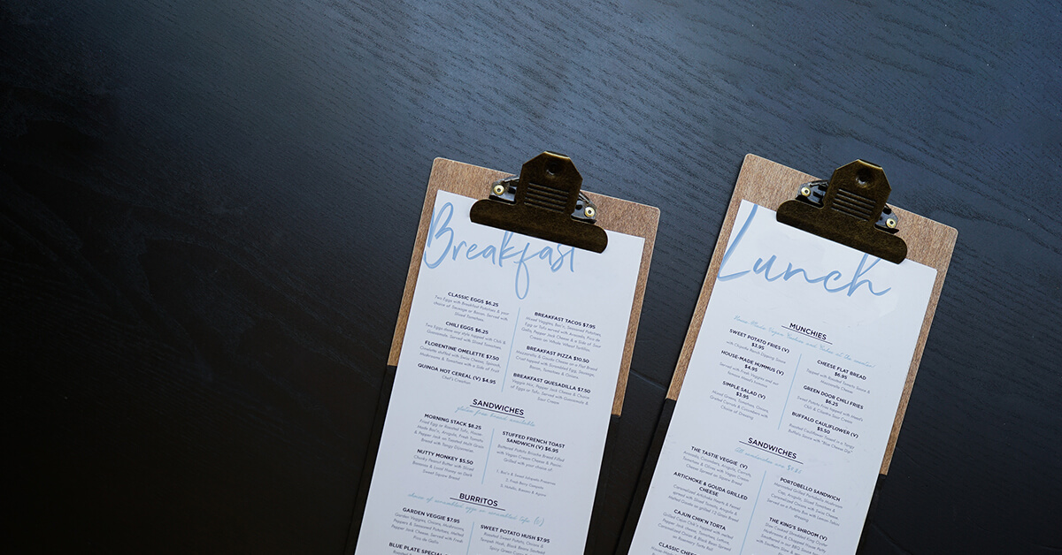 8 inspirerende menu designs voor in de horeca