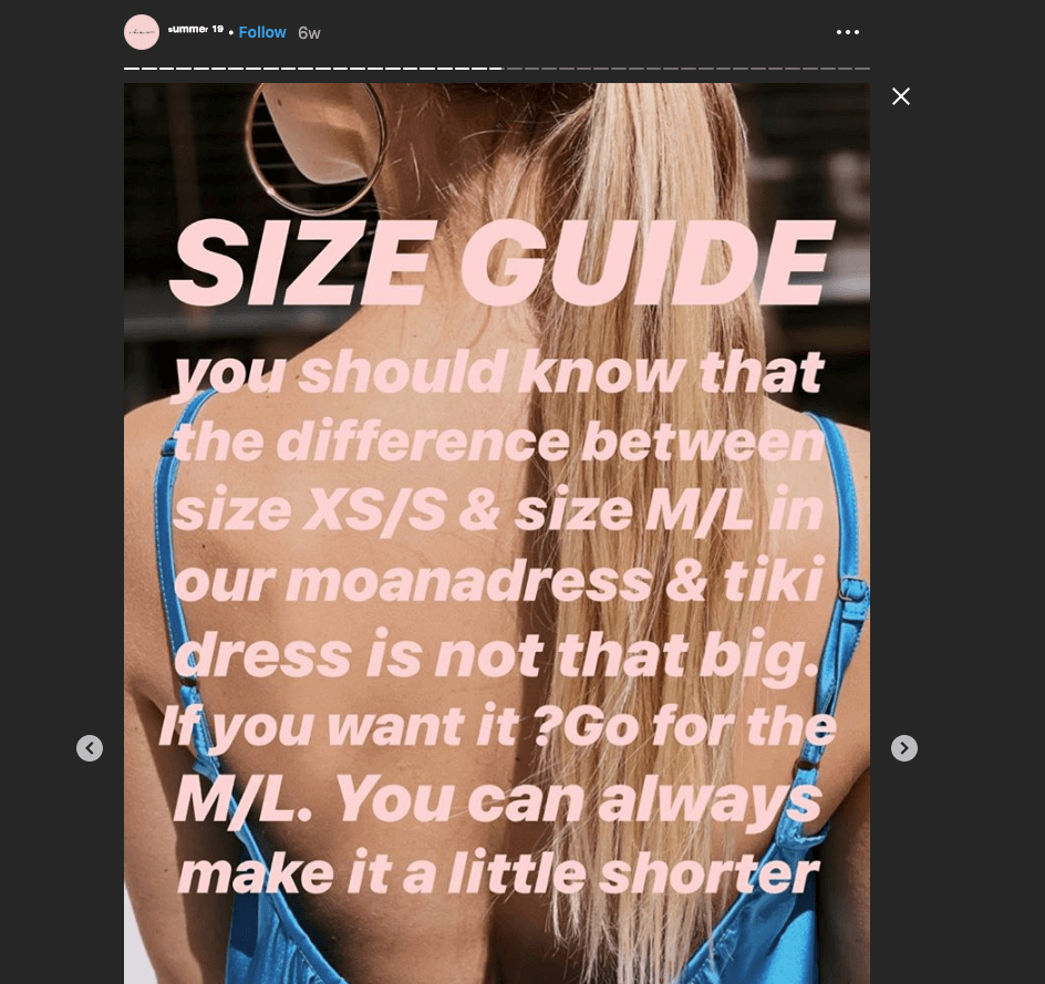 Voorbeeld Instagram tips voor retailers 2
