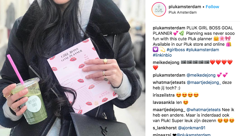 Back to school Instagram voorbeeld