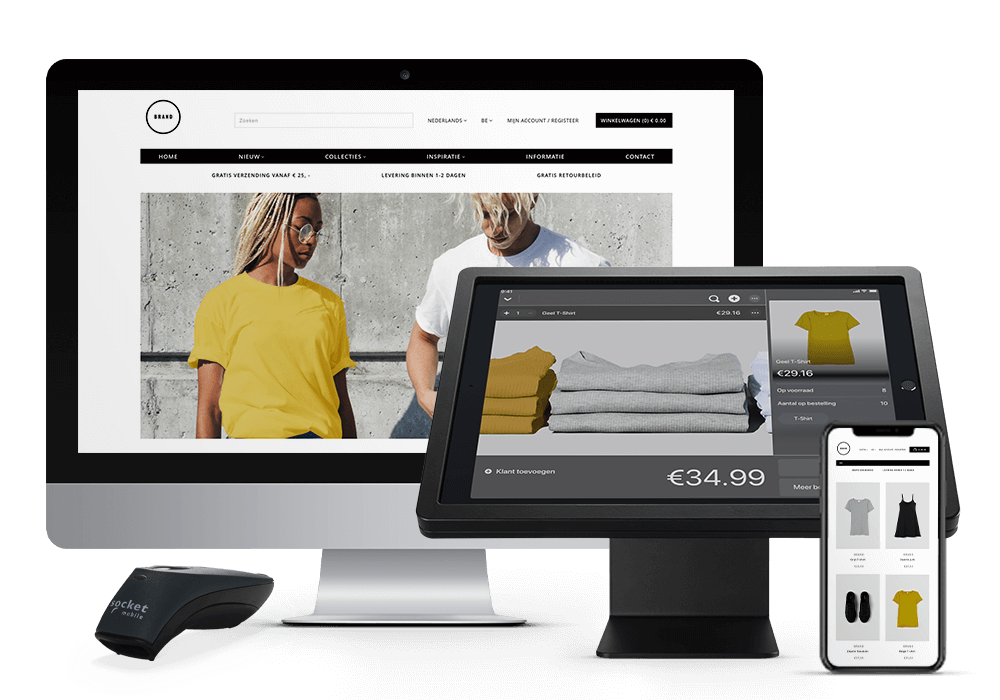 Verkoop meer - online en offline - met onze intuïtieve eCom oplossing.