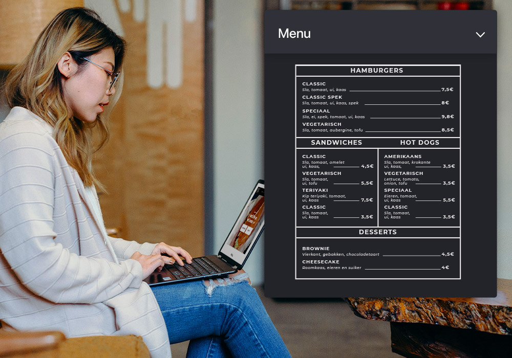 Laat je meest smakelijke kant zien door je menu te delen.