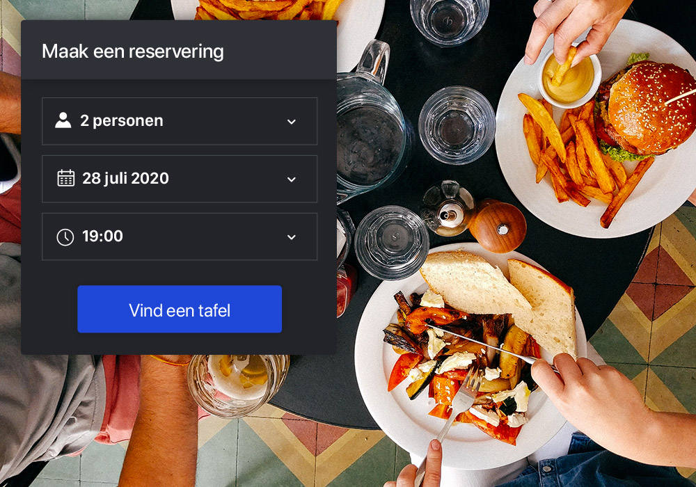 Maak direct online reserveren mogelijk.