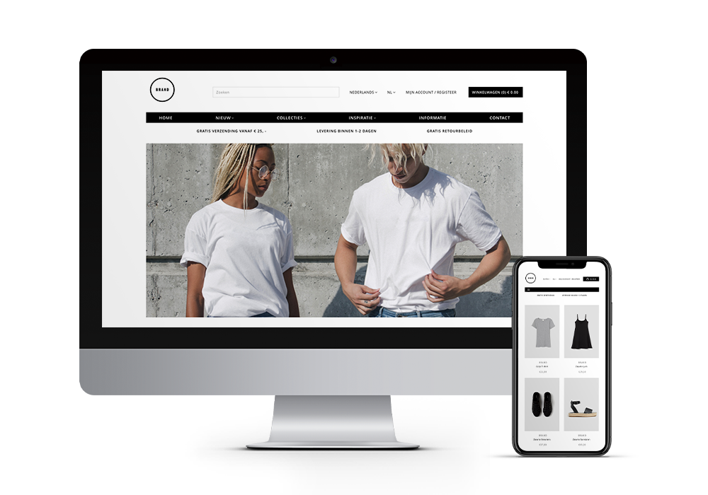 Bouw je webwinkel met complete webshop software.