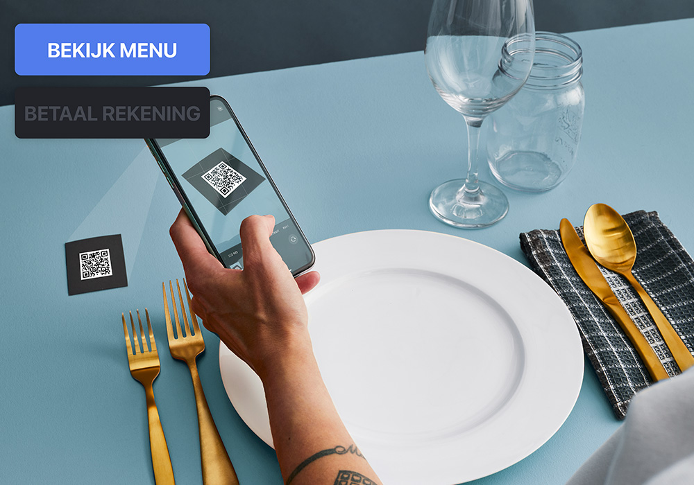 Betalen aan tafel met QR-code
